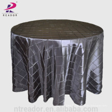 Couches de taffetas noires rondes pour le mariage